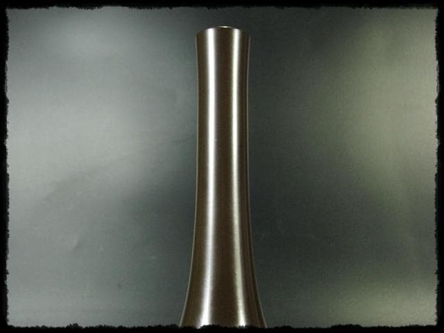 根来 茂昌 唐銅 鶴首 花入 釜師遠州流職方 師香取正彦 茶道具花器 f159