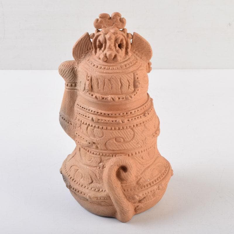 九ちゃん　縄文土偶形　招き猫　置物　V　9063