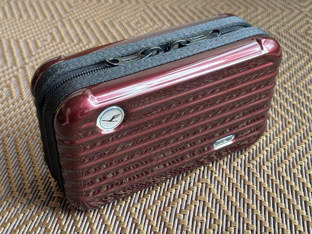 バーガンディRIMOWA ルフトハンザ×リモワ ファーストクラス　ポーチ