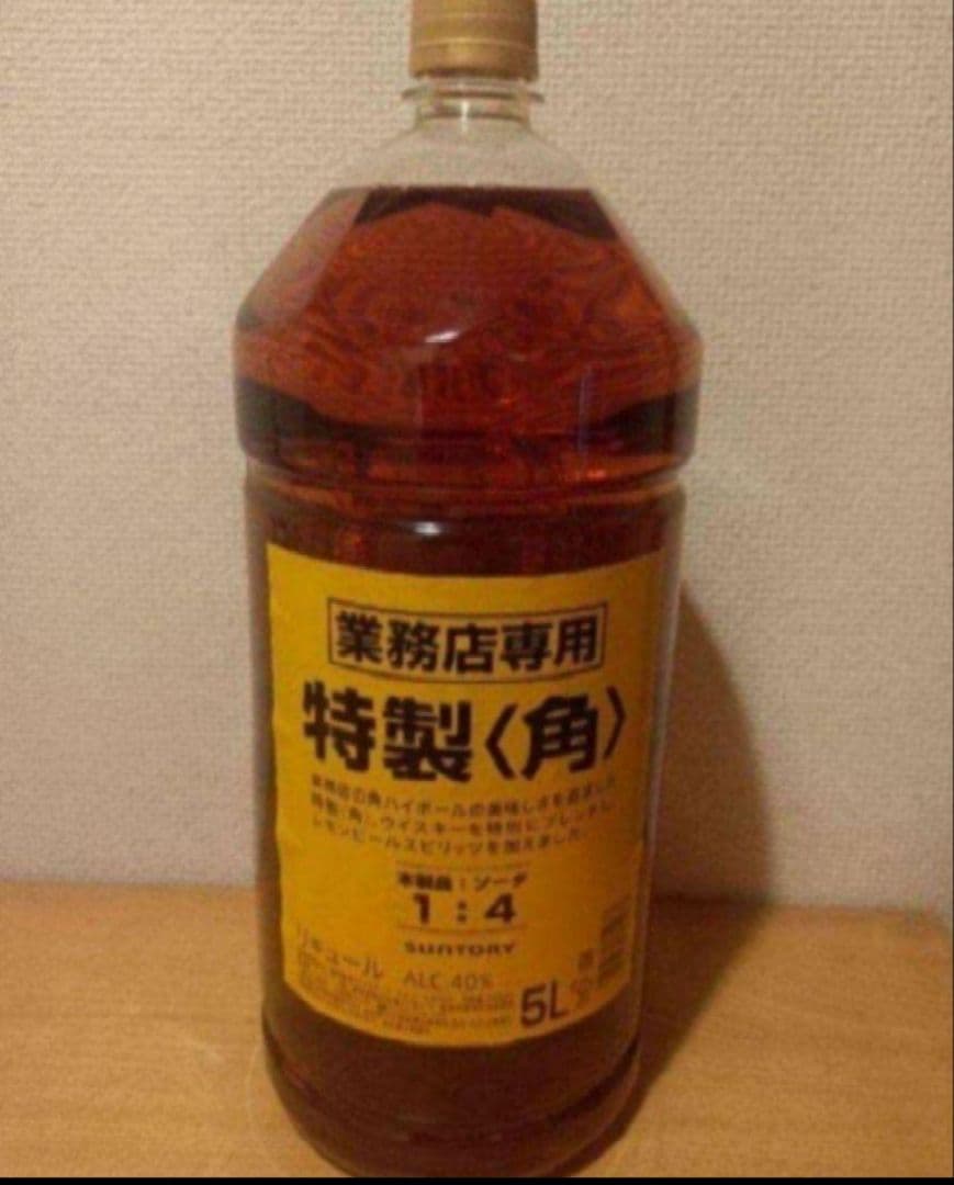 10/6限定値SUNTORY 業務用 特製〈角〉 5L 40%