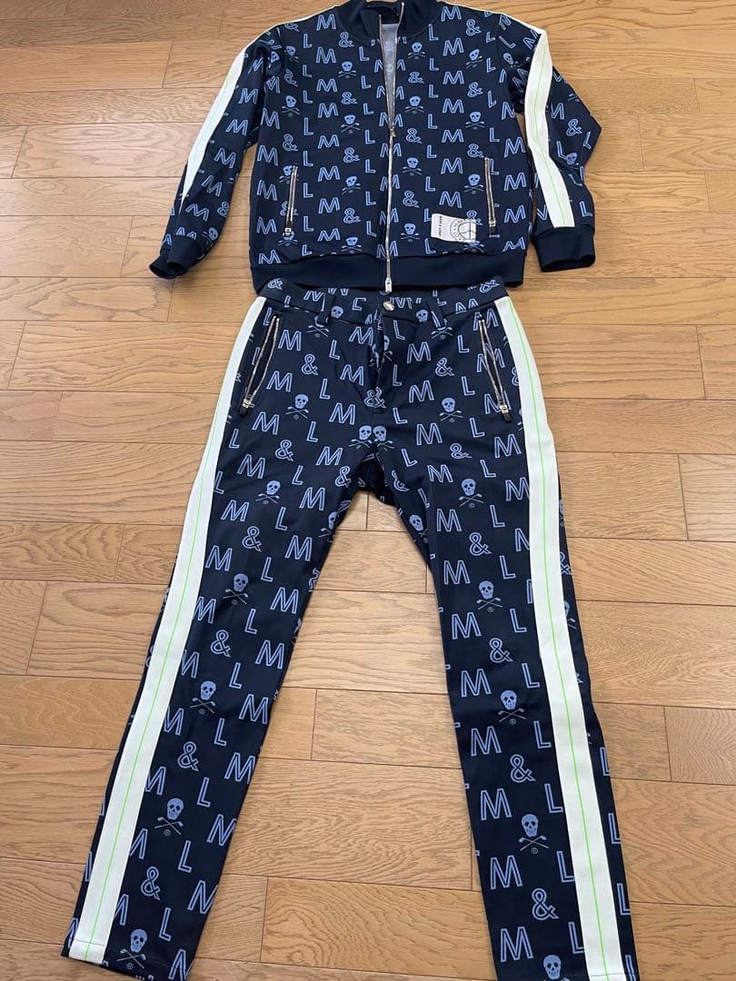 【美品】MARK&LONA スカルデザイン ジャージセットアップ　48