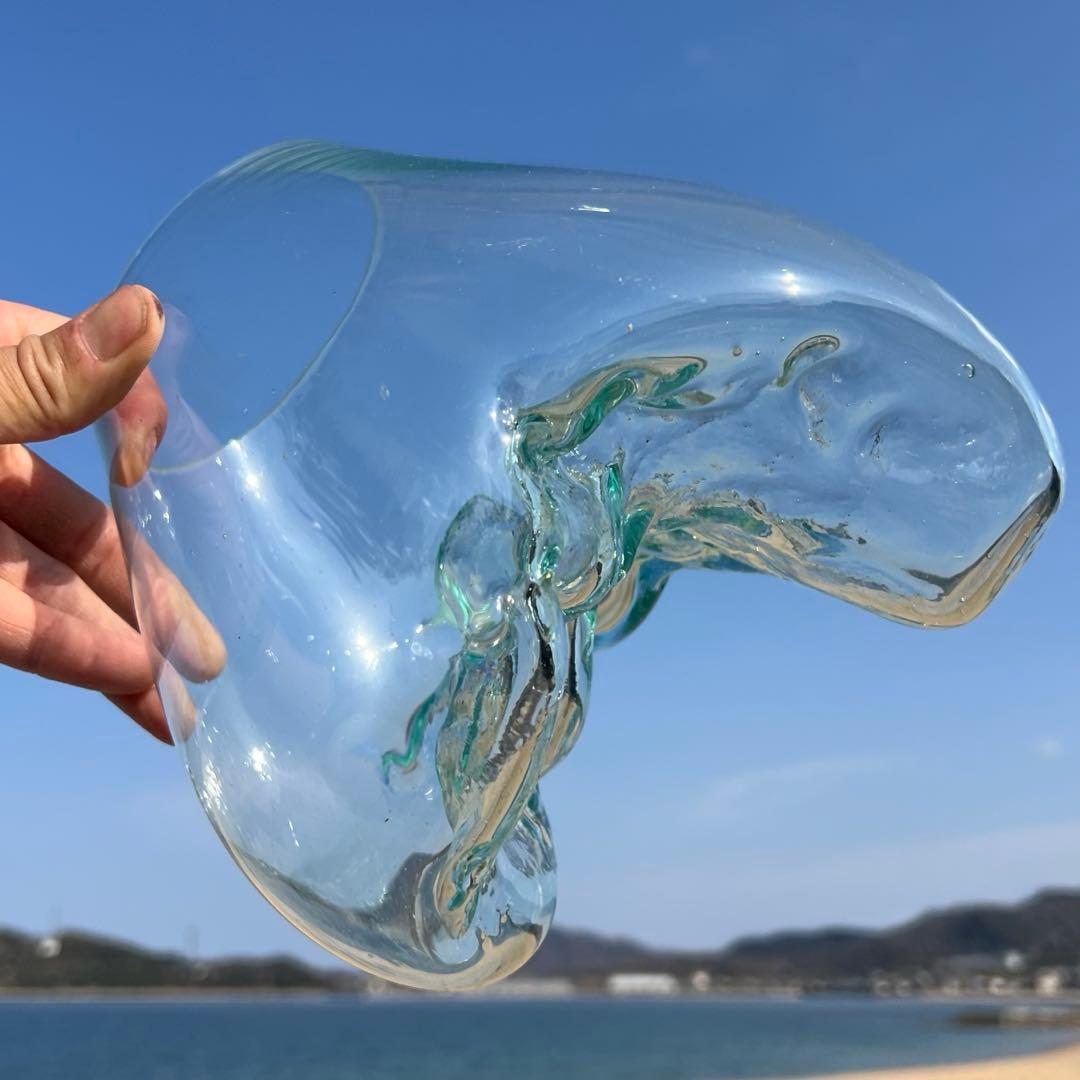 流木ガラスオブジェ大B 花瓶 金魚鉢 ガーデニング テラリウム 水槽 アート作品