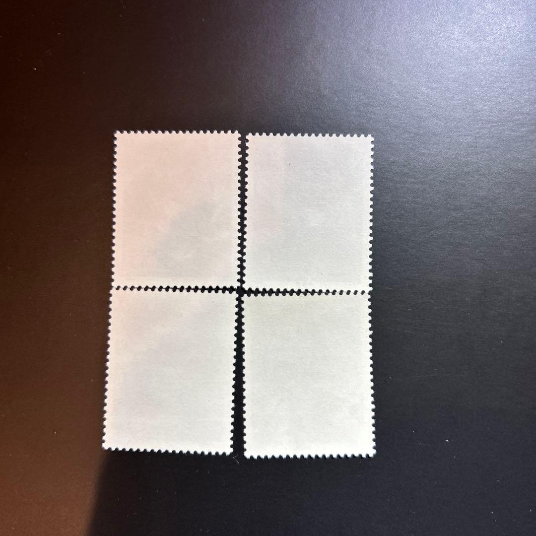 【美品】中国切手T54（蓮）未使用切手 4種