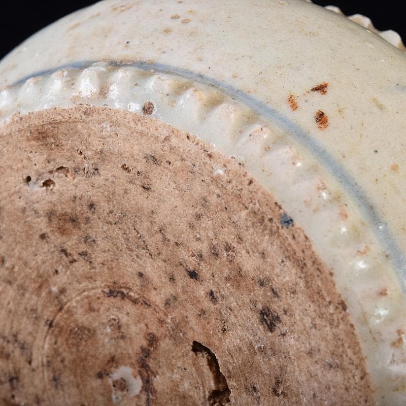 中国　青花　幾何文　水孟　筆洗　V　R7950