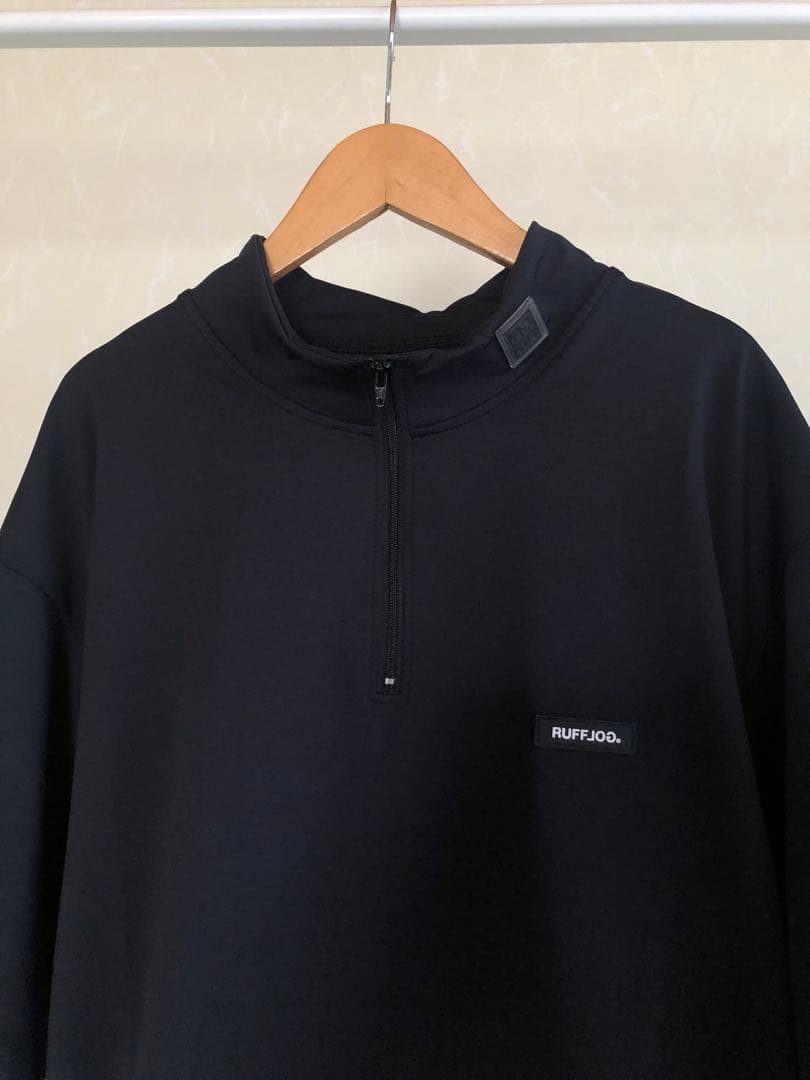 RUFFLOG HALF ZIP MOCK NECK SHIRT サイズXL