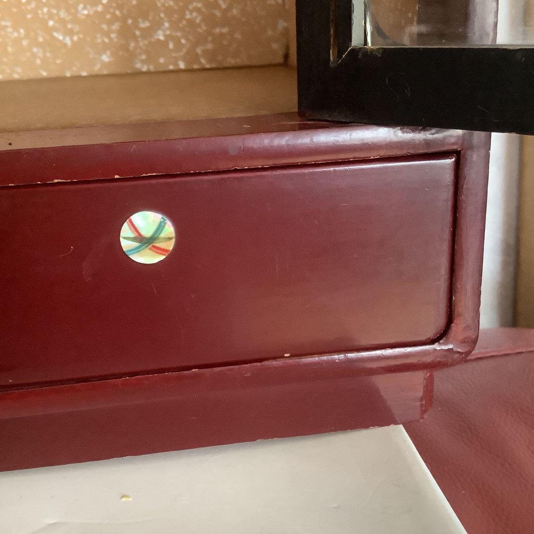 飾り箪笥　飾りケース　飾り棚　小引き出し　木製　昭和レトロ　ヴィンテージ