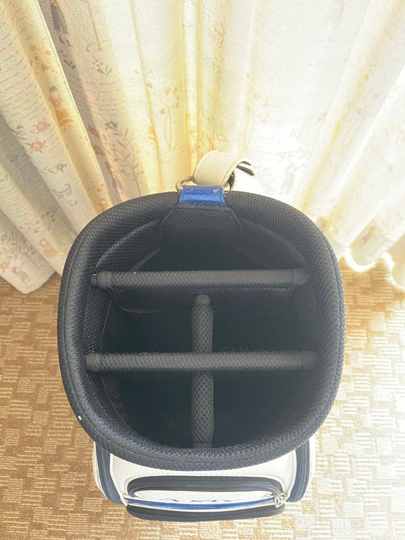 XXIO キャディバッグ ホワイト/ブルー