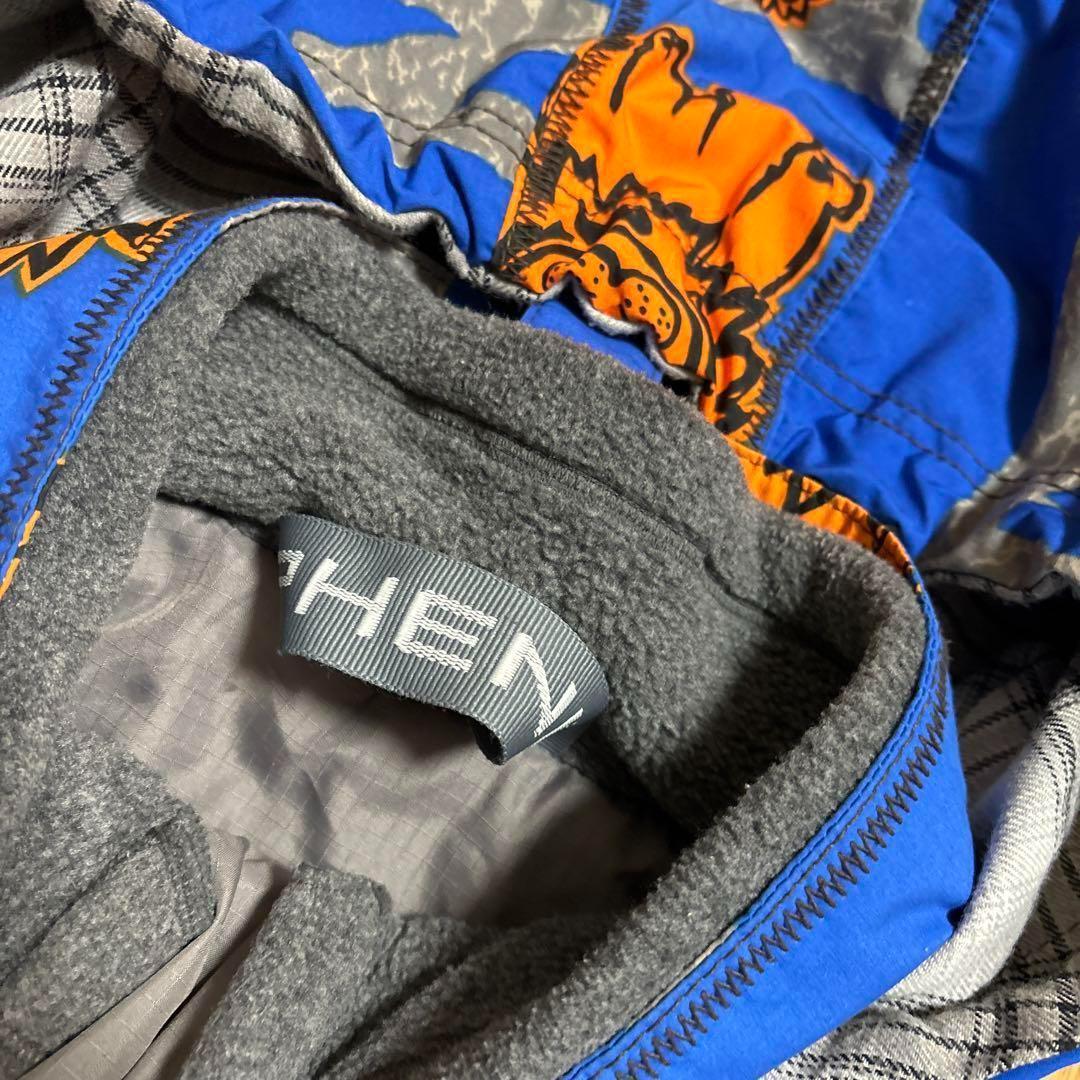 90s PHENIX スキーウェア 青 オレンジ O ライオン プルオーバー