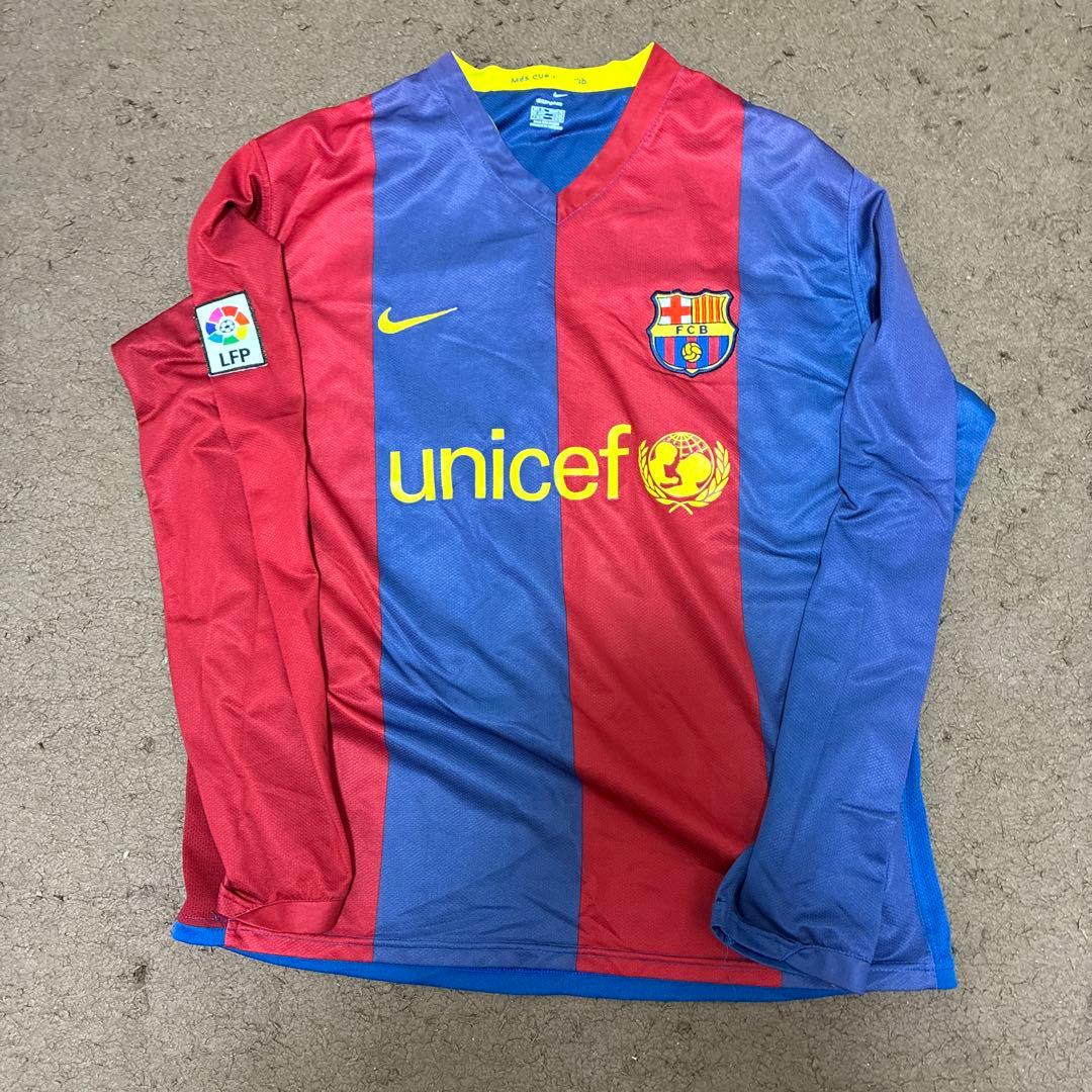 美品　FCバルセロナ RONALDINHO 10 長袖シャツ