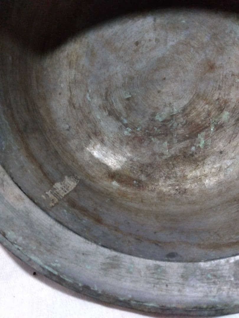 ♪古い真鍮製の鍋　32㌢