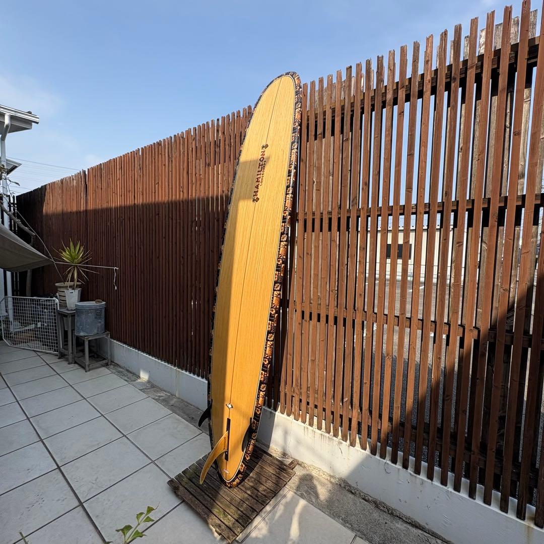 Bill Hamilton STYLIST 9’6 ロングボード ウッドフィン付