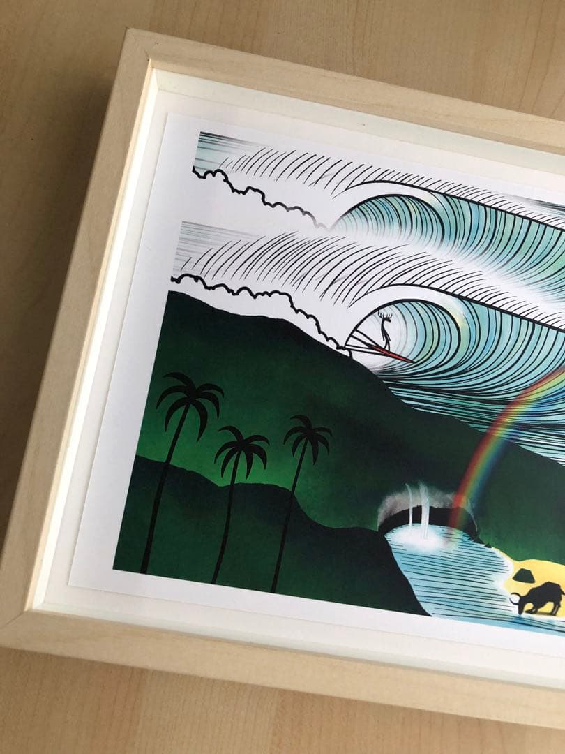 PK額装品 7 ジョナスクレアッソン A4額入り ポスター風 貴重イラスト