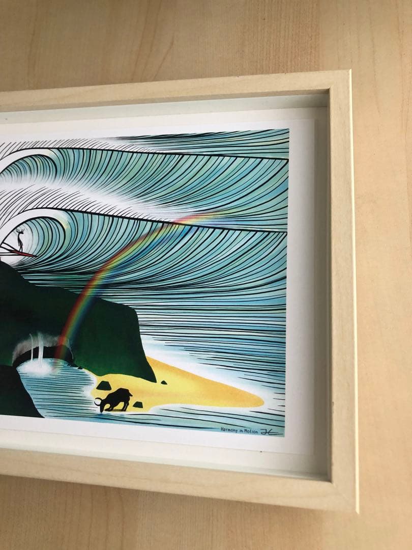 PK額装品 7 ジョナスクレアッソン A4額入り ポスター風 貴重イラスト