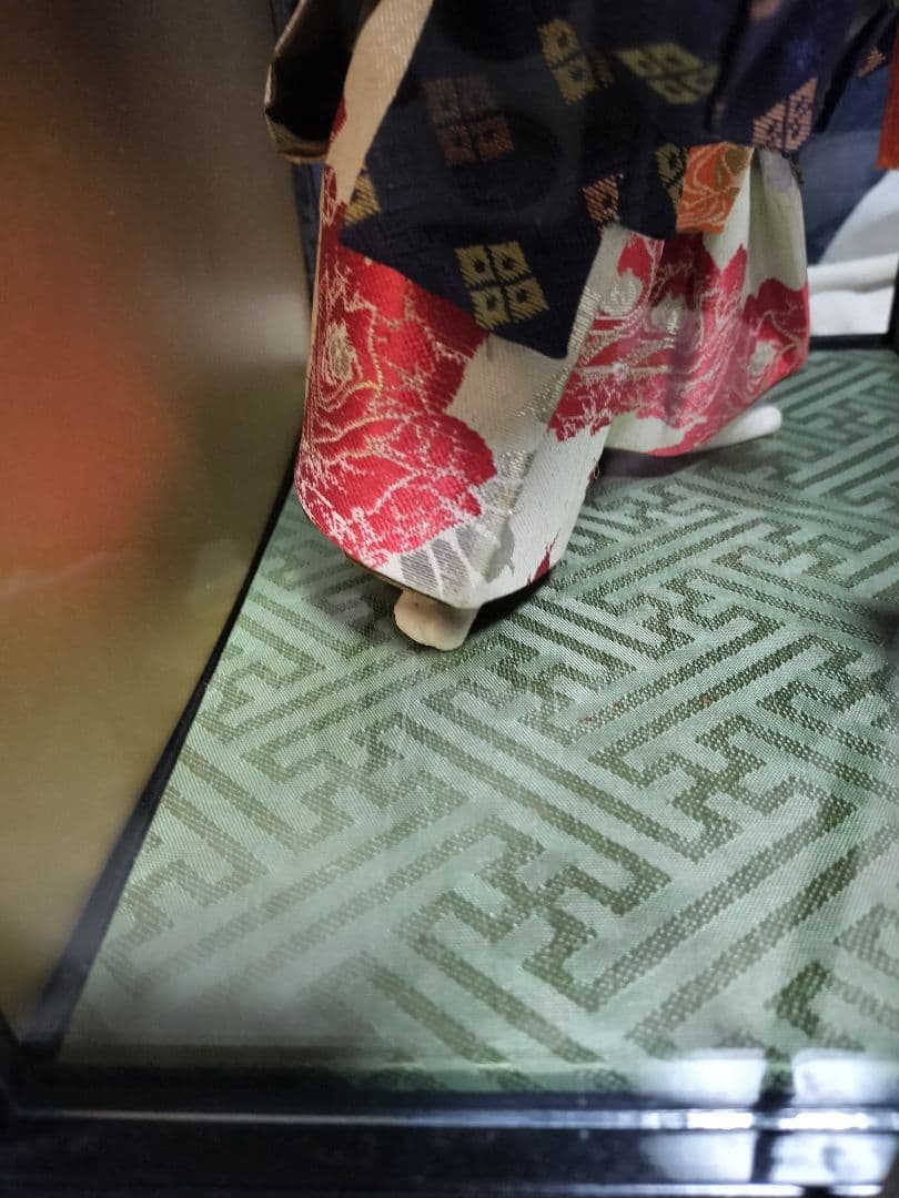 日本人形 　ガラスケース付き　橋弁慶 (最終価格)