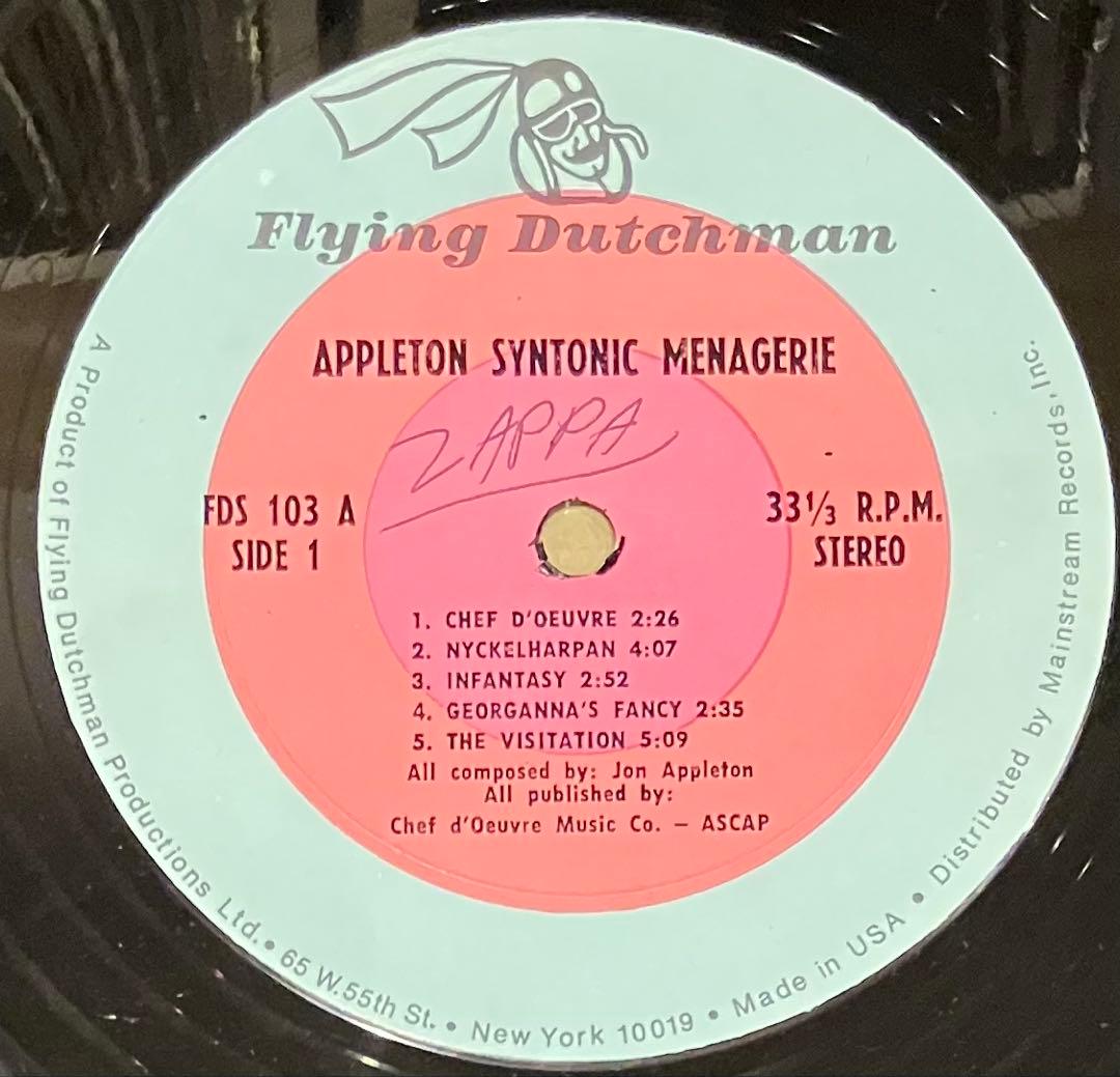 洋楽 Appleton - Appleton Syntonic Menagerie