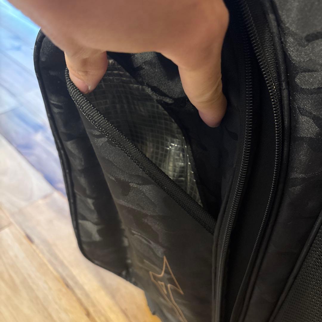 ミズノ　キャディバッグ　スタンド式　黒迷彩柄