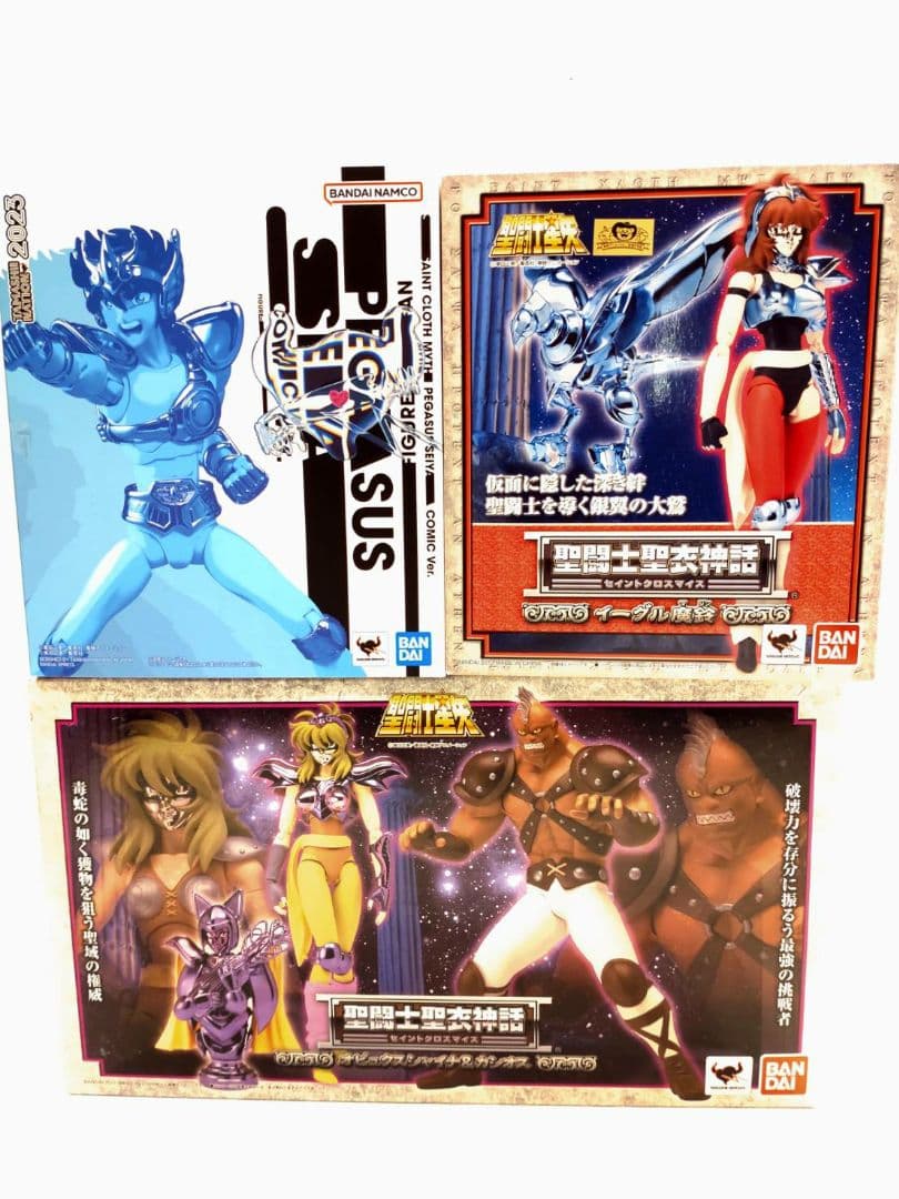 中古品　破損有　聖闘士聖衣神話　３体セット 星矢　原作版 マリン シャイナ