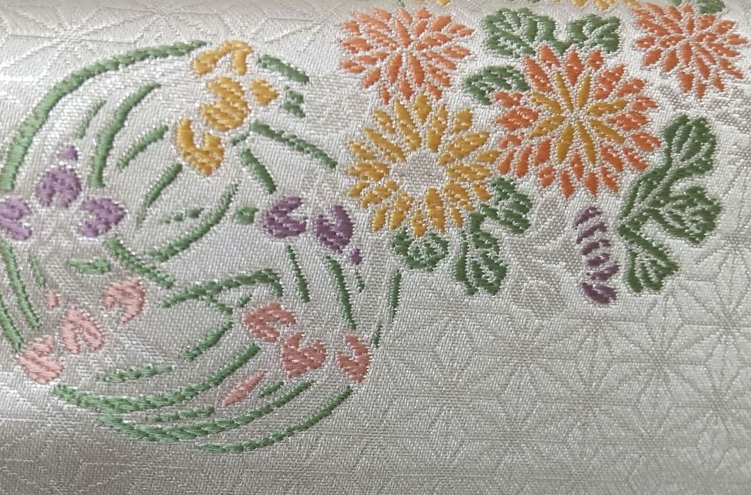 【超希少・新品・未使用】井伊家伝来裂（きれ)・菱形スキヤ（名物裂）絹100％