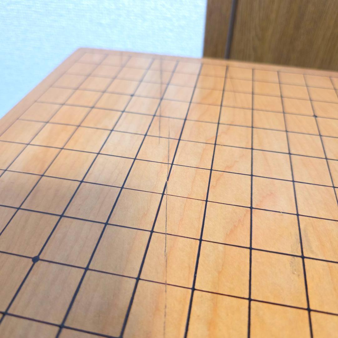 120【定価60万円】本榧 柾目 足付　 碁盤へそ　碁石 28号 本蛤 那智黒