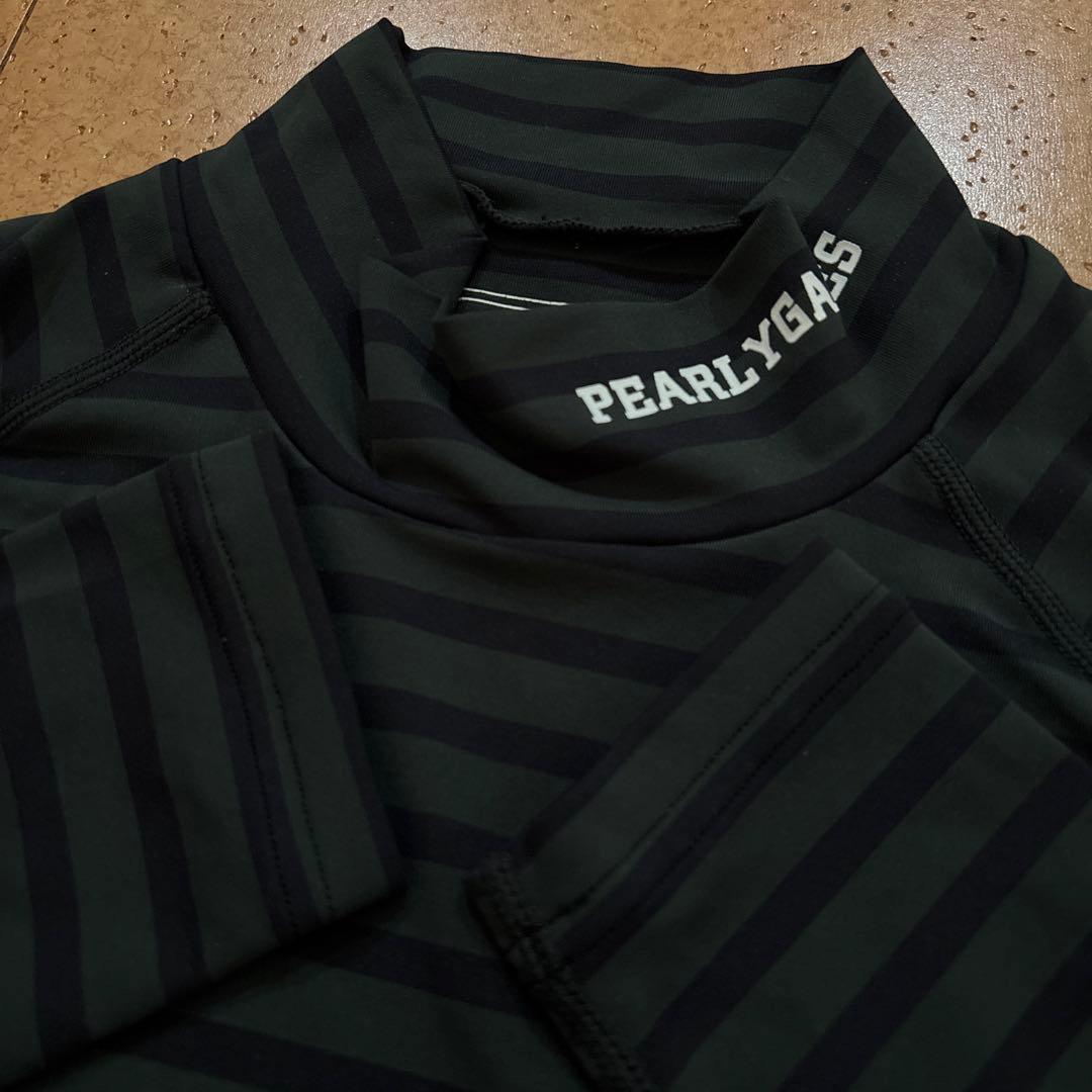 新品同様　極美品　パーリーゲイツ　ボーダー 長袖インナーシャツ ゴルフ サイズ3