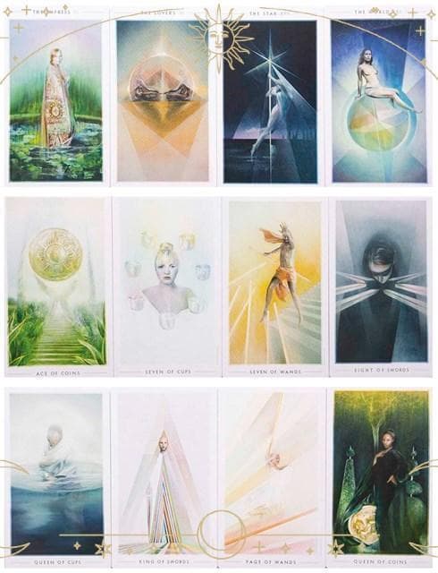 【正規品タロットカード】世界中で人気の優しく繊細な自己実現自己発見のためのデッキ