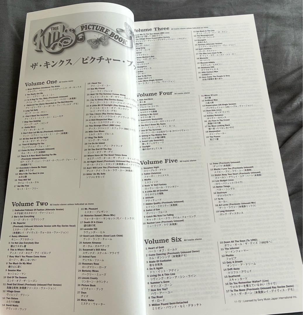 キンクス　ピクチャー・ブック　国内盤CD6枚組ボックスセット