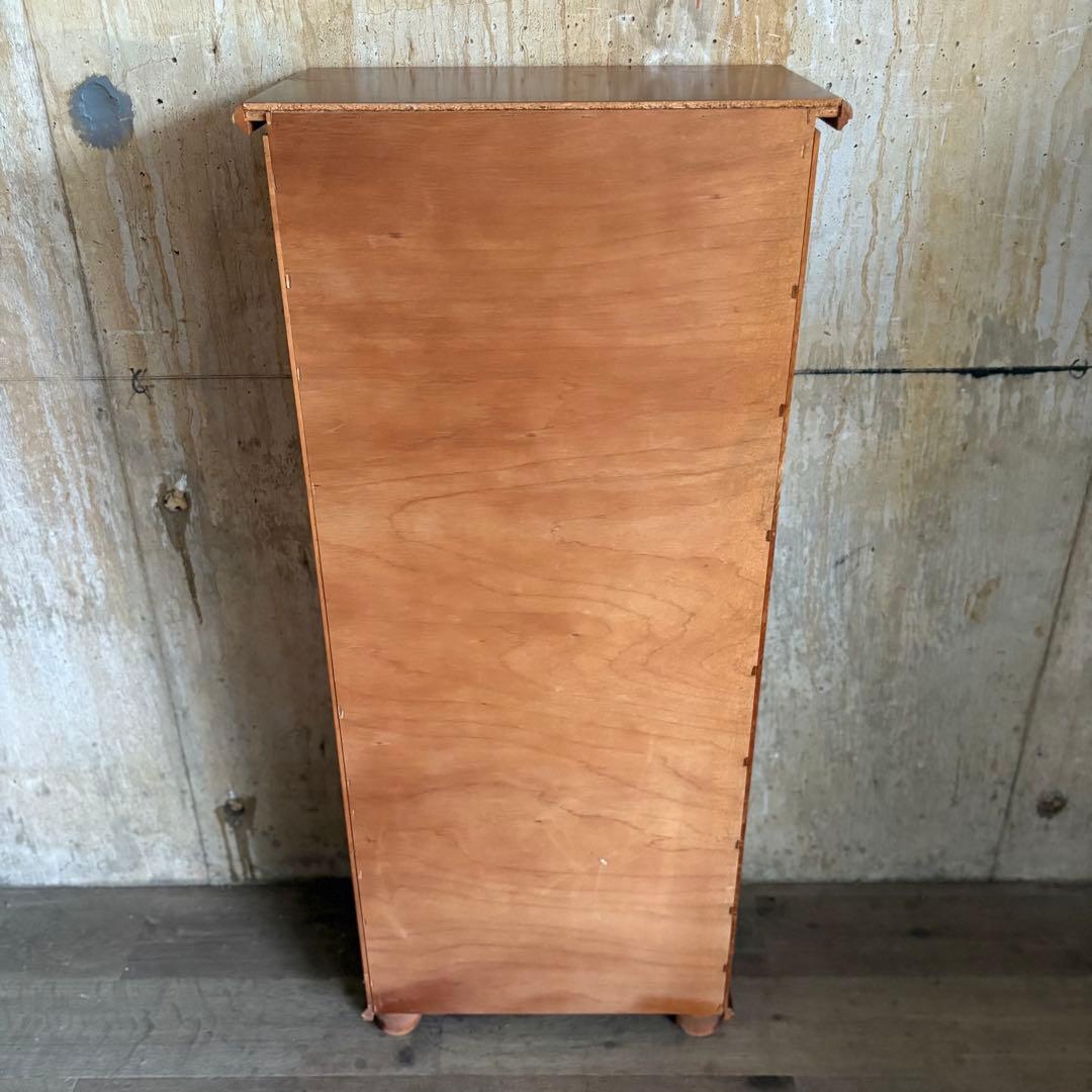 イタリア　象嵌7段チェスト　ミドルチェスト　ヴィンテージ