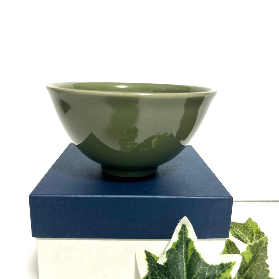 未使用　清水焼　京焼　諏訪蘇山　青瓷　青磁抹茶碗　抹茶茶碗　茶道具　茶道