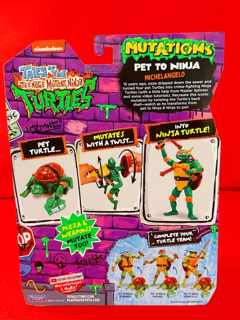 タートルズ ミュータントパニック PET TO NINJA フィギュア セット