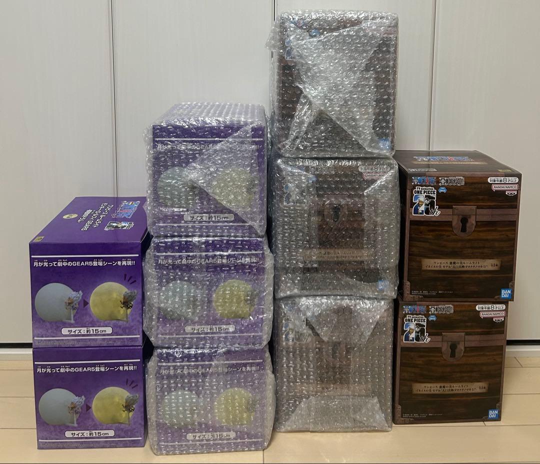 ワンピース ルームライト ルフィ解放のドラム イヌイヌの実 各5点10点セット