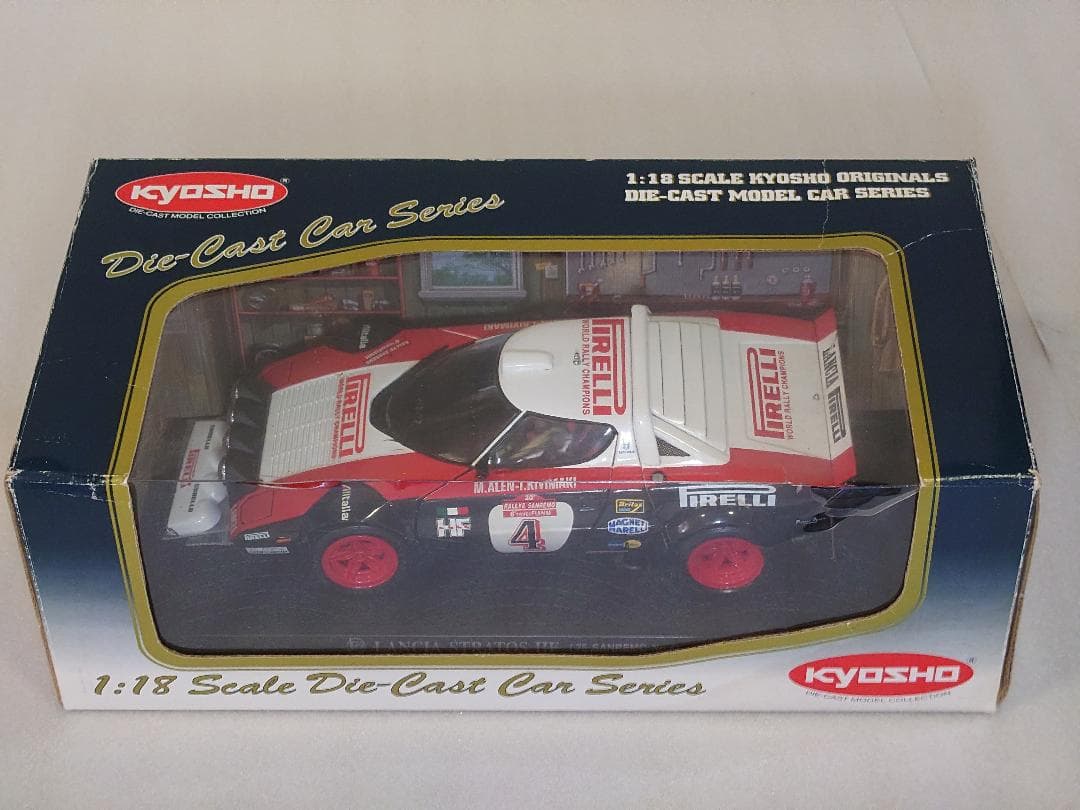 クリスマス値下げ! 1/18 京商 ランチア ストラトス ピレリ75Yサンレモ