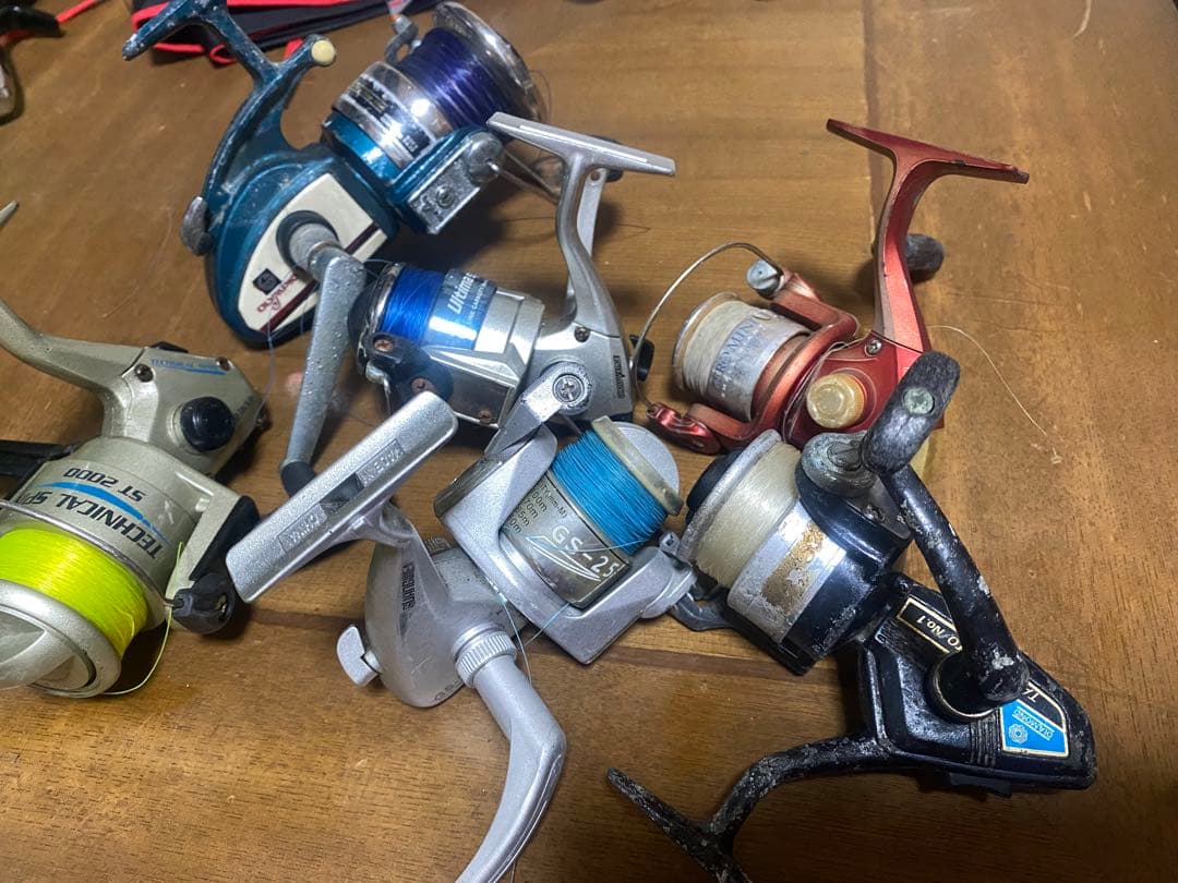 ★スピニング　大量ジャンク扱い　全24台セット！　オ一ルド　1台340円！