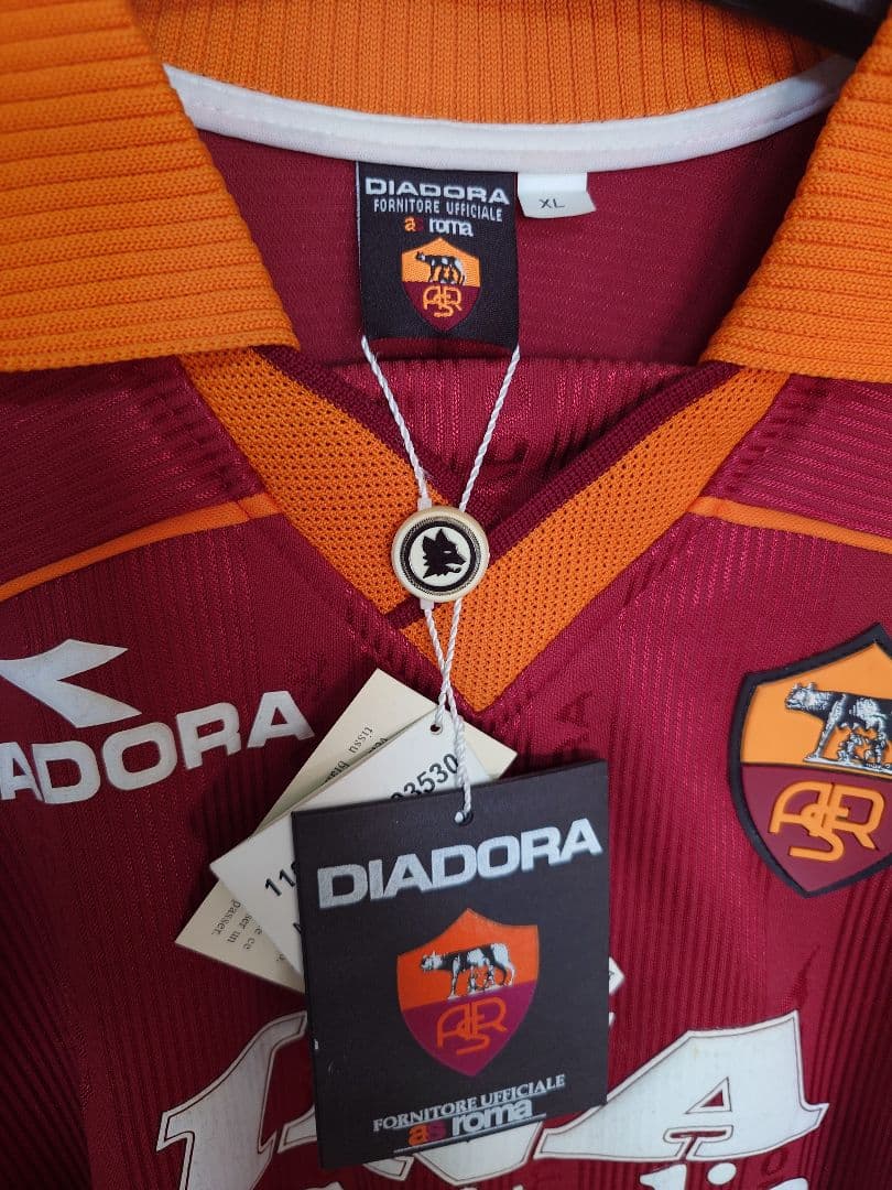 DIADORA社正規品☆新品☆タグ付☆中田英寿☆ユニフォーム☆セリエＡ☆ローマ☆