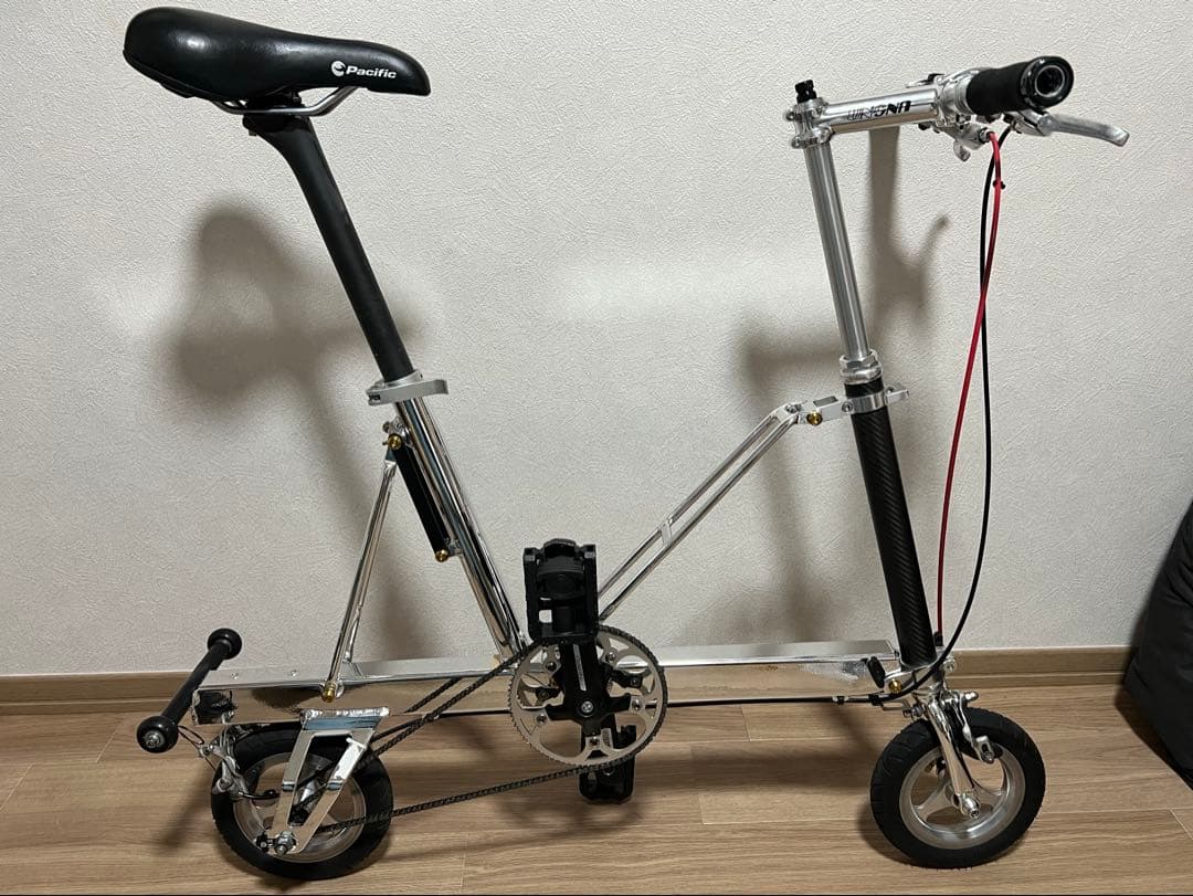 孤品 電鍍銀色 Pacific CarryMe 折りたたみ自転車