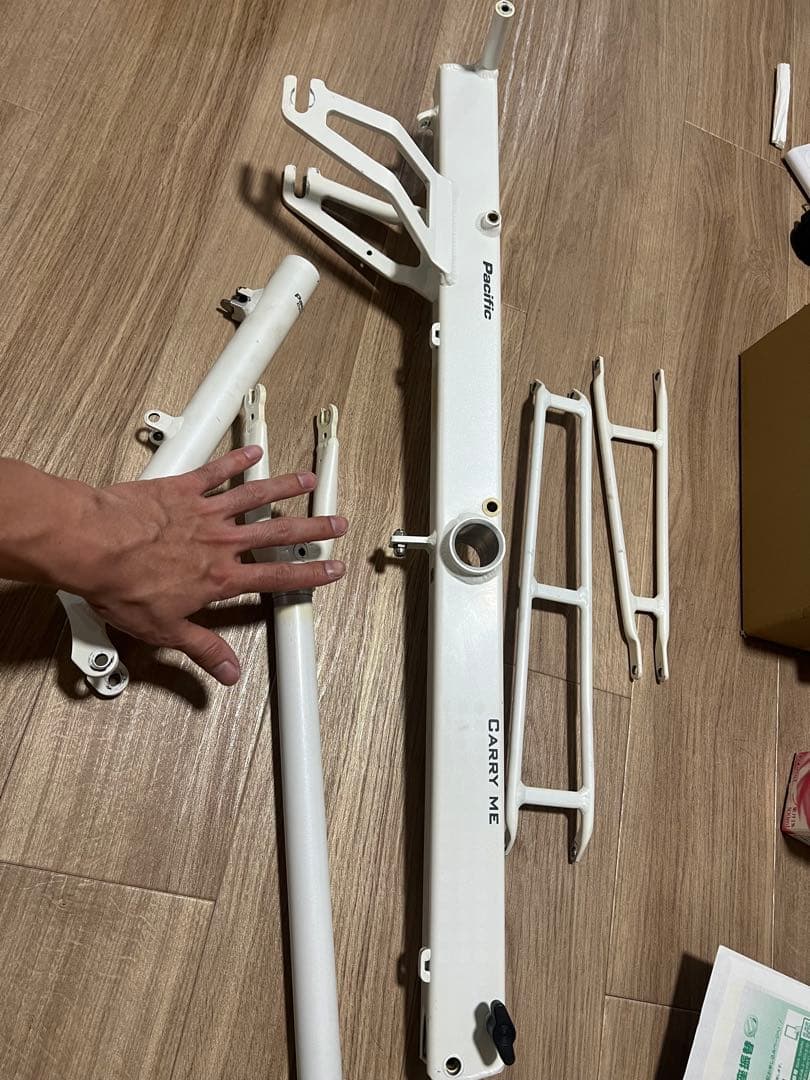 孤品 電鍍銀色 Pacific CarryMe 折りたたみ自転車