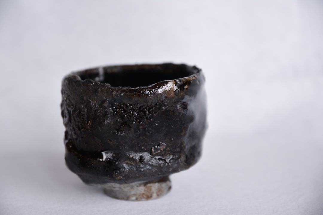 【今西公彦】引出黒 酒呑 黒丹波 丹波焼