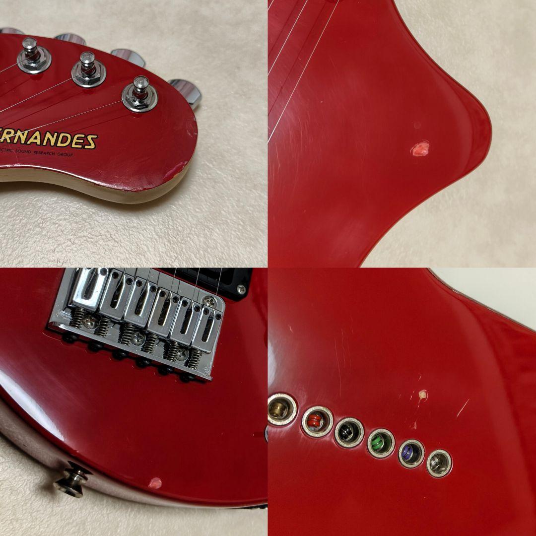 【美品】ZO-3 レッド アンプ内蔵ミニギター ヘッドフォン端子付 ミニギター