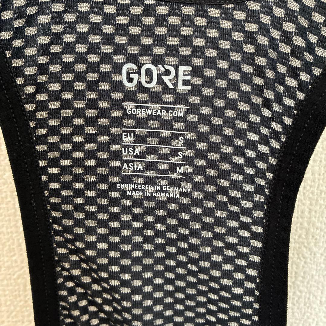 GORE ブラック 七分ビブタイツ EU サイズS アジア M