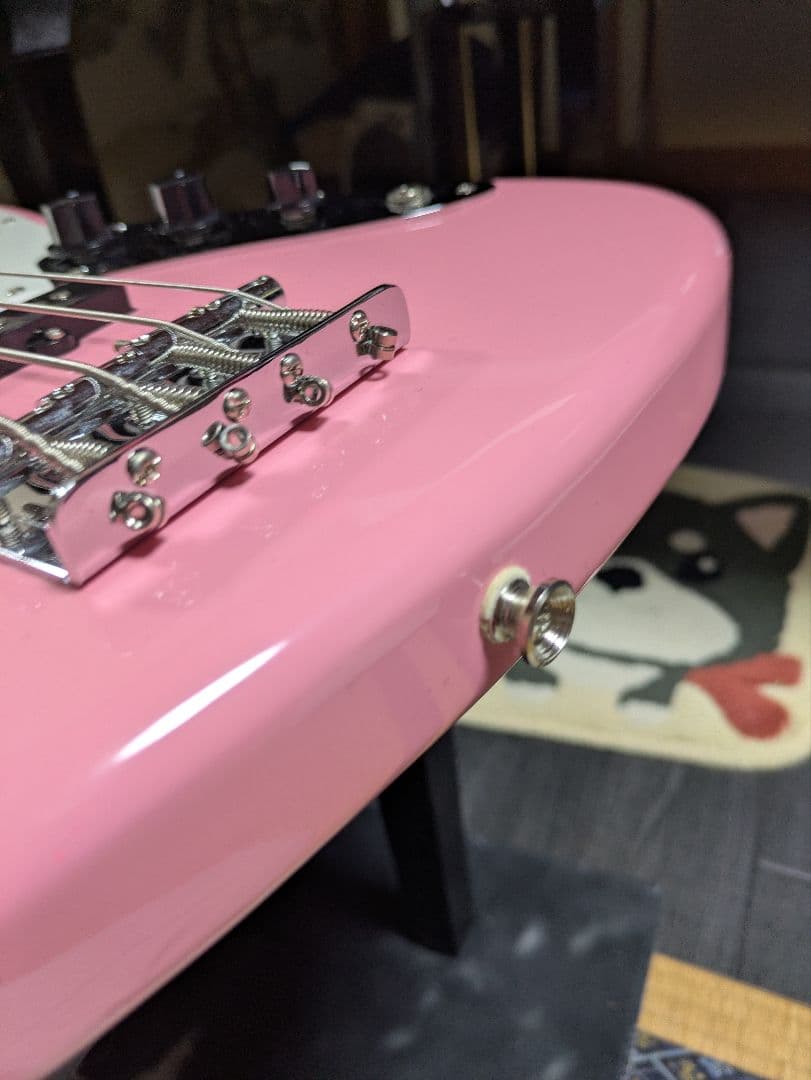 バスカーズ　BUSKER'S エレキベース ピンク　ジャズベース
