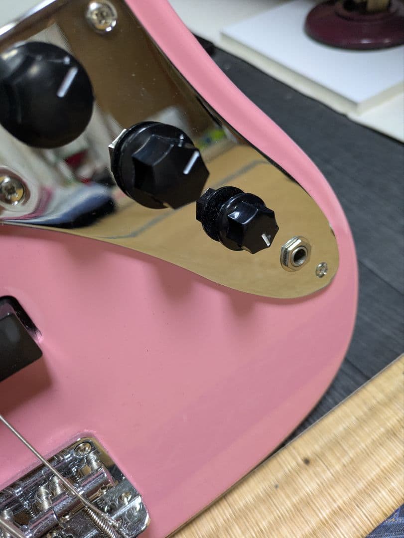 バスカーズ　BUSKER'S エレキベース ピンク　ジャズベース