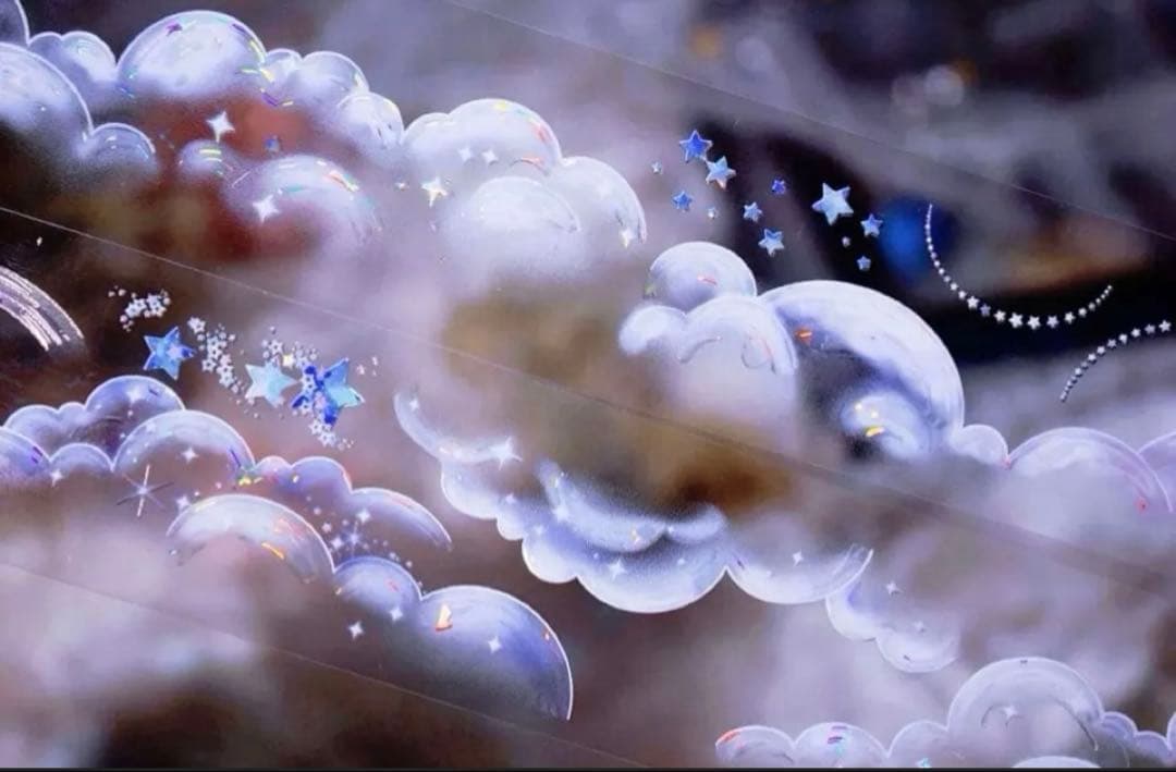 贝壳光 3.5cm×10m 云朵朵 海外マスキングテープ　海外マステ　雲