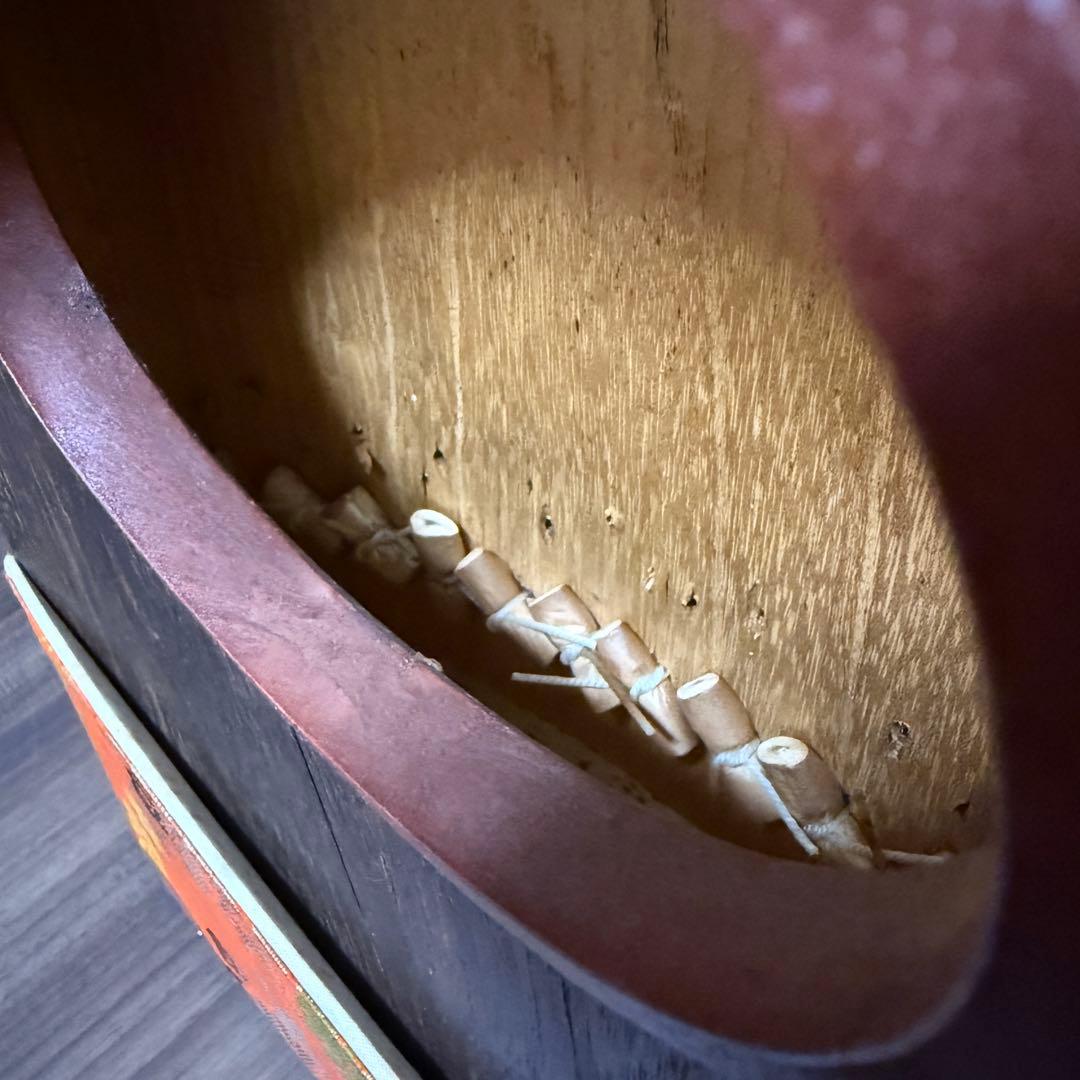 【送料無料】13弦琴 和楽器 くり甲 すだれ彫り 蒔絵 袋付き