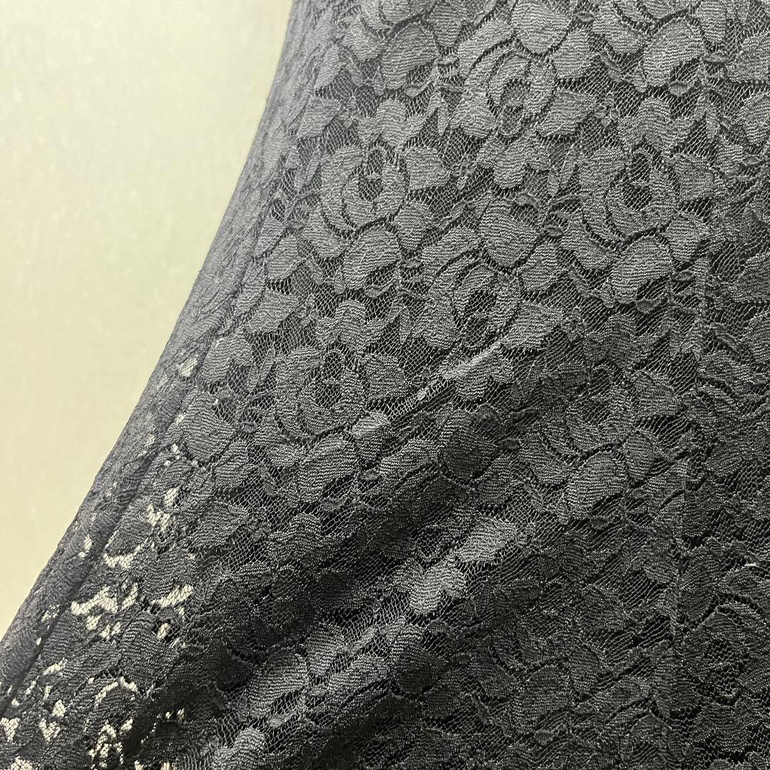 新品 社交ダンス スカート 総レース ブラック