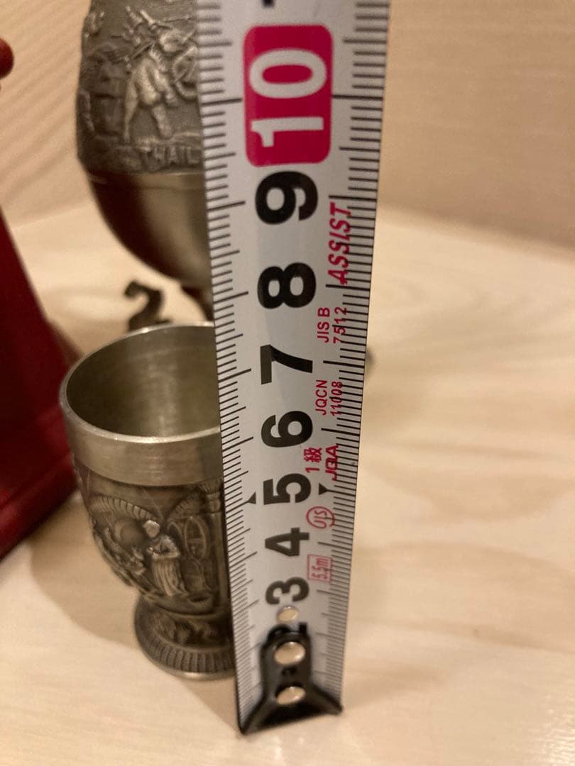 アンティーク　鷲の置物、象の花瓶　ピューター製