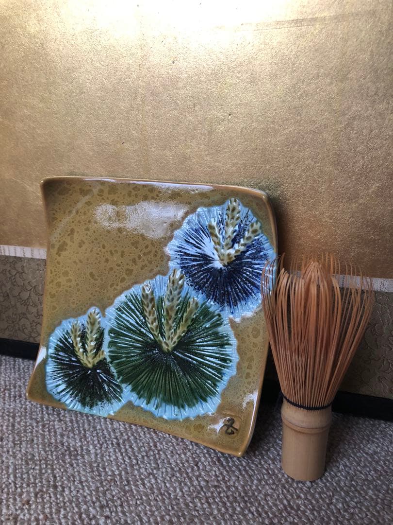 九谷焼 飾皿 三代 浅蔵五十吉 氏作 共箱入