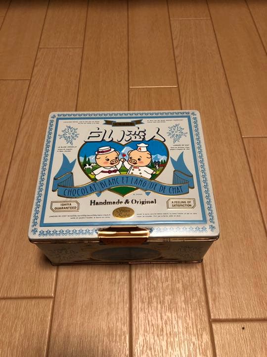 白い恋人(コブタのオリジナル缶)限定品 缶のみ エースコックスーパーカップ