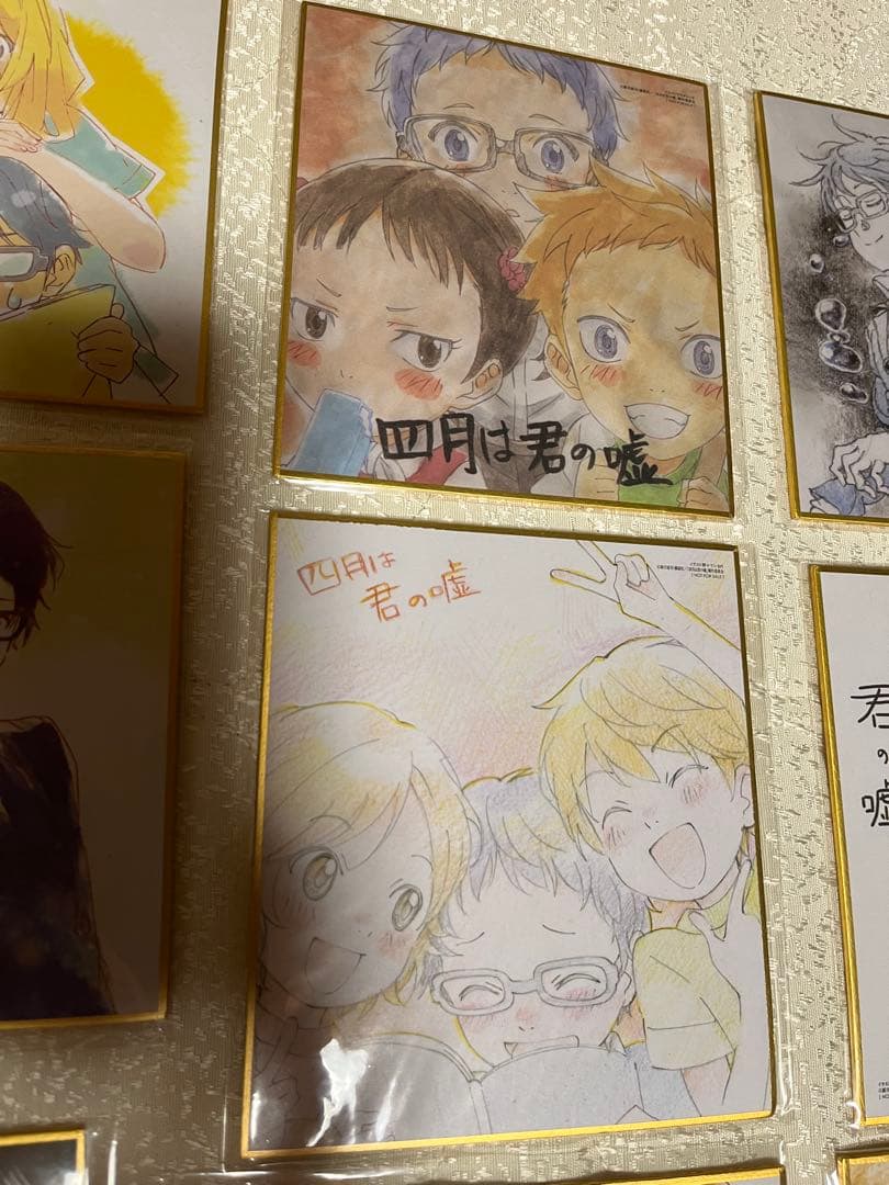 アニメ 四月は君の嘘　ミニ色紙セット（9枚）