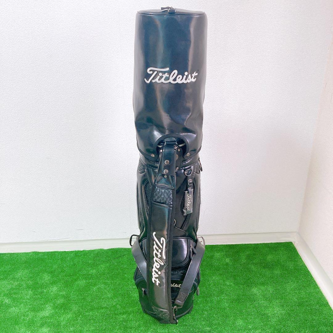 Titleist キャディバッグ CB110-BK 3点式 PVCレザー 希少