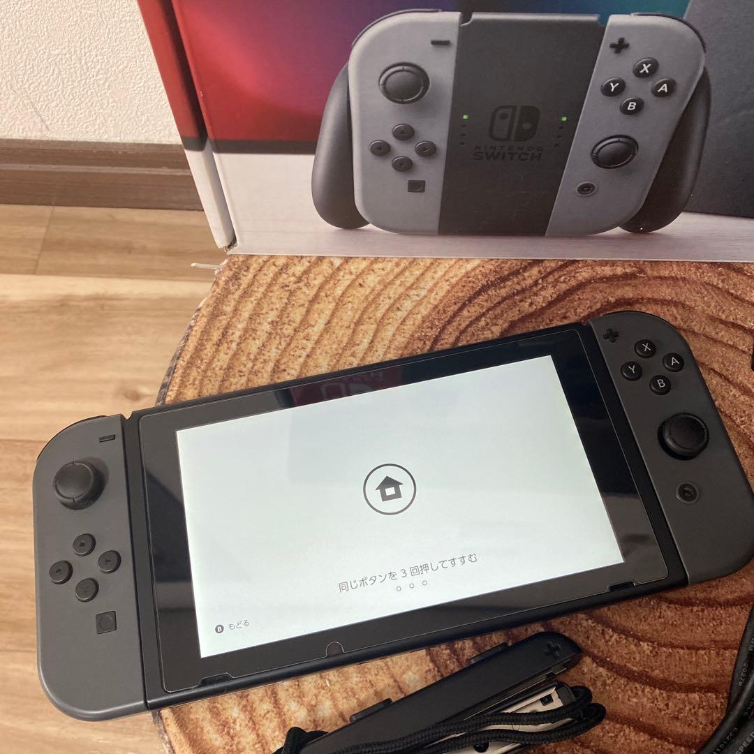 Nintendo Switch ニンテンドースイッチ本体　グレー ①