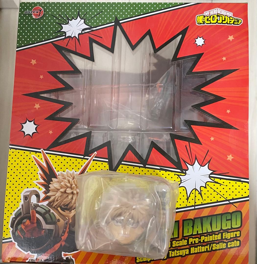 新品未開封　ヒロアカ　爆豪勝己　ARTFX J マスク無し頭部パーツ　2点セット